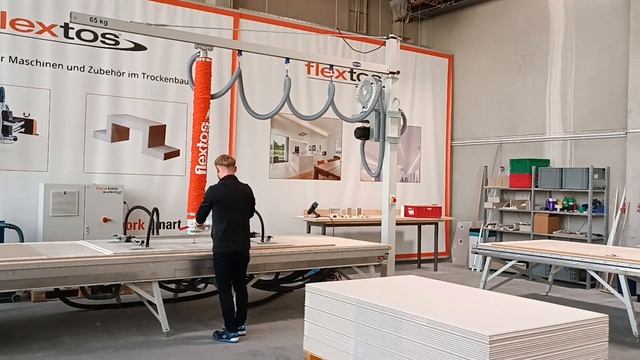 flextos SUPERCUT VAL - Vacuum lifter for gypsum plasterboards смотреть онлайн