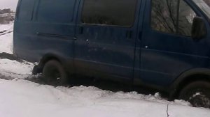 Газель по грязи