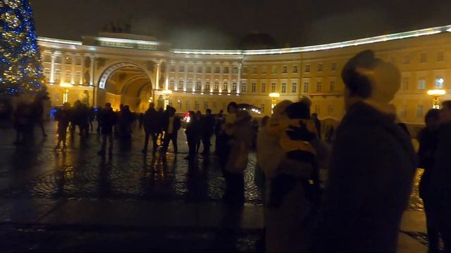 Питер. С новым годом! Дворцовая площадь. смотреть онлайн
