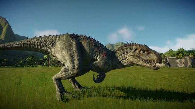 Indominus Rex VS Scorpios Rex - Fight - Jurassic World Evolution 2 смотреть онлайн