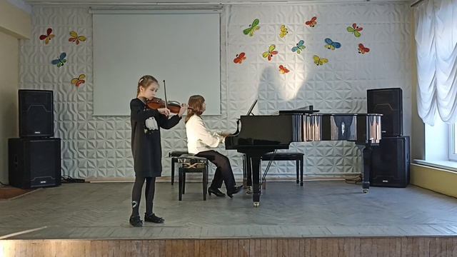 Ф. Зельц. Концерт для скрипки с оркестром G - Dur (lчасть) (исп. Уч. 3 кл. Гринько Кира) смотреть онлайн