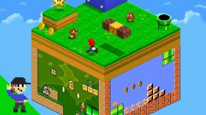 Повышение уровня: Super Mario Bros выживание в мире куба