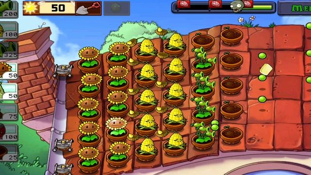Plants vs Zombies Растения против Зомби Крыша, сложно смотреть онлайн