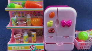 Развивающие игрушки. Игровой набор "Мини-розовый холодильник, Набор для стирки белья". Для малышей