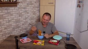 Buldak - пробую три разных вкуса корейского рамена БУЛДАК )))) лапша быстрого приготовления #анализ