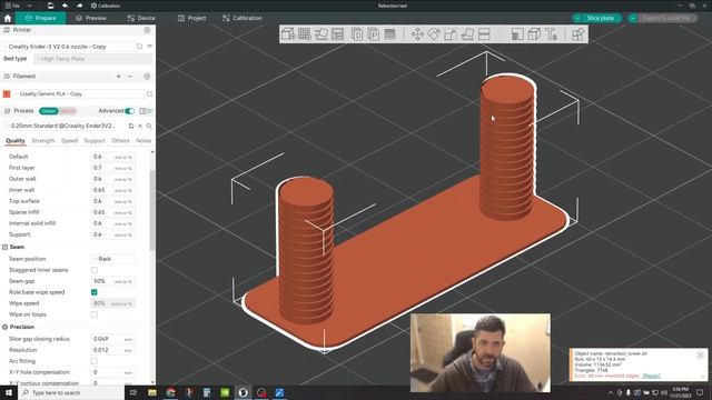 Fine tune your retraction settings in Orca Slicer смотреть онлайн