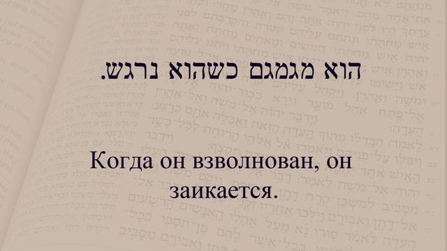 Глаголы в иврите. Глагол 207 "Заикаться, мямлить". Спряжение глаголов в иврите. смотреть онлайн