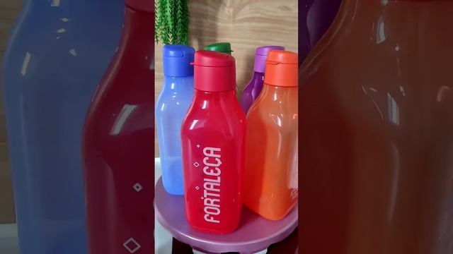 Tupperware - Garrafa Eco Tupper Quadrada De 1 Litro Diversas Cores