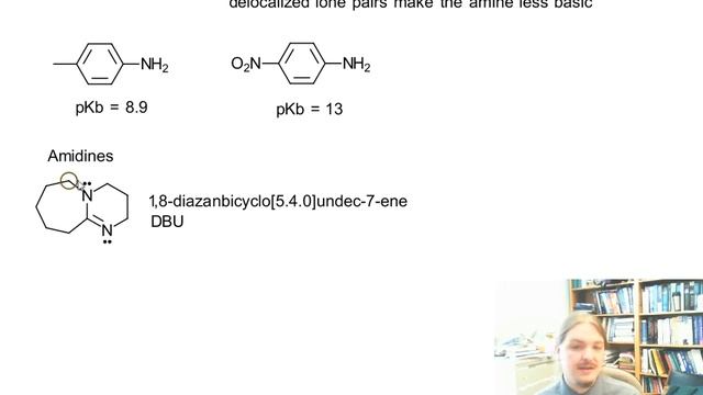 Amine basicity - delocalized lone pairs смотреть онлайн