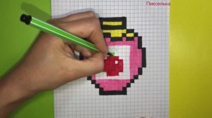 Как Рисовать Варенье по Клеточкам  Рисунки по Клеточкам #pixel