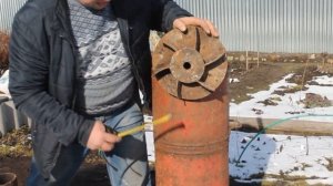 Печка бубафоня из газовых баллонов  для теплицы своими руками.