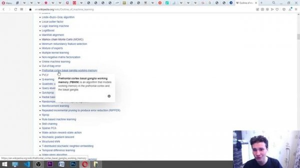 Learning more about Machine Learning by using the Wikipedia article :)