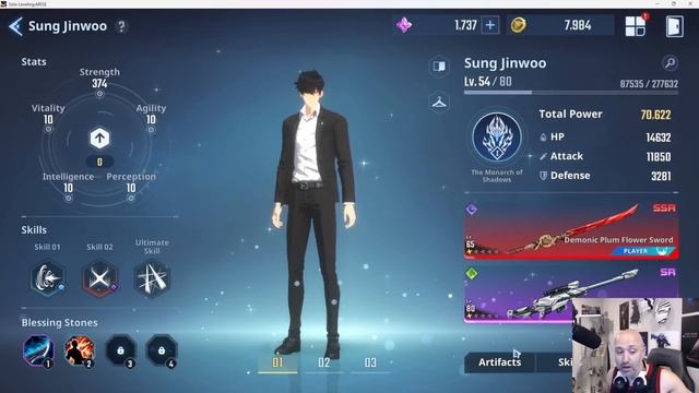 [Solo Leveling: Arise] - HOW TO GET 70K+ COMBAT POWER FOR SUNG JINWOO AS F2P BEFORE LEVEL 55!