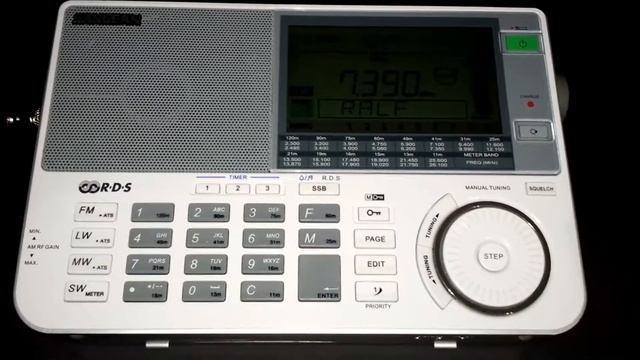 Radio New Zealand Int. on 7390 kHz Shortwave , Distance: 18391 km ! смотреть онлайн
