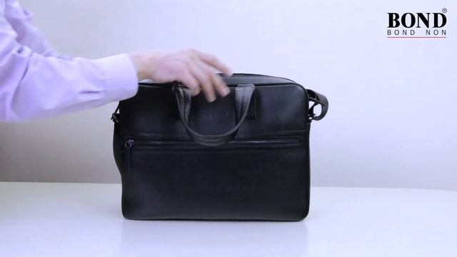 Сумка-портфель Bond 3540-281 чёрная смотреть онлайн