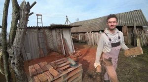 Внук, 21 серия. Изготовил плитку и начал наклеивать.