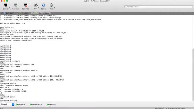 VYOS P2P qinq and dot1q subinterface configuration смотреть онлайн