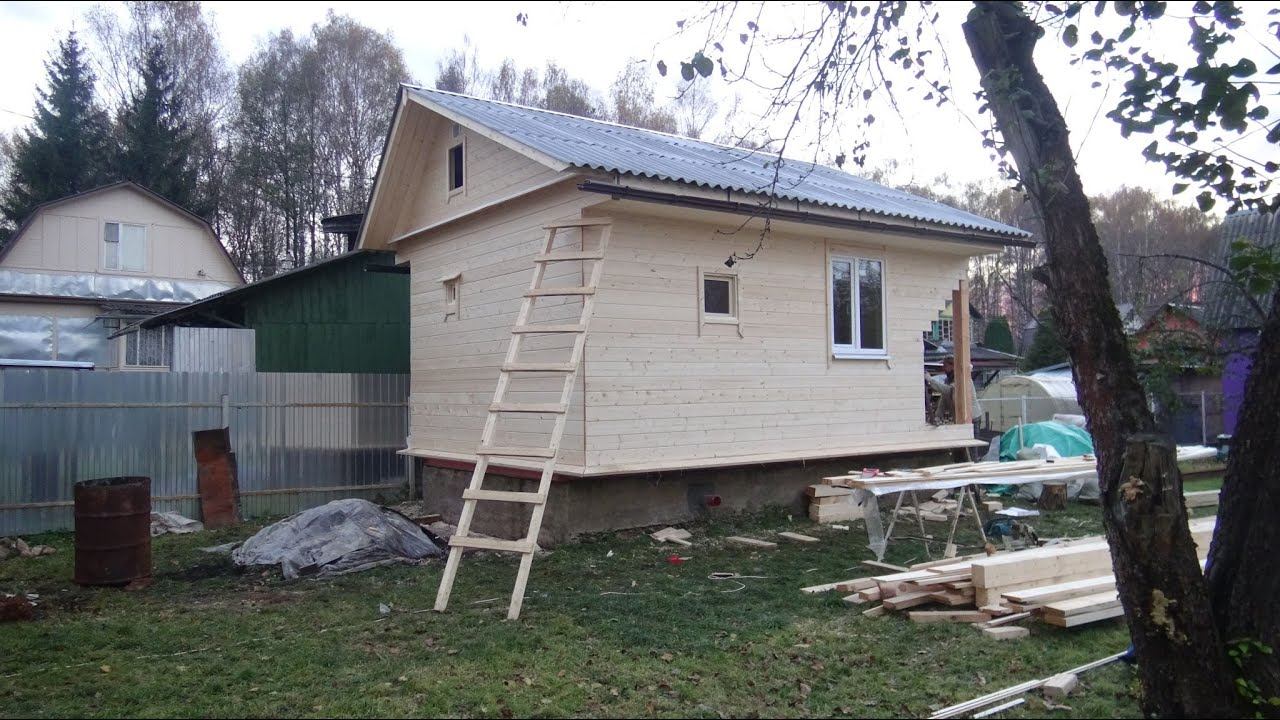 Постройка каркасной бани 2024год часть 2 смотреть онлайн