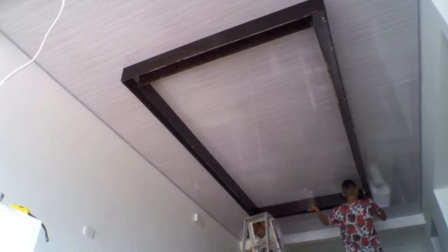 Cielo raso en PVC, Figura recuadros con indirecta Parte 1 смотреть онлайн