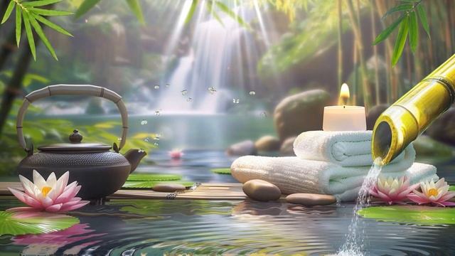 Relaxing Bamboo Music - Relaxing Piano Music & Water Sound, Meditation Music, Nature Sounds, Spa BG смотреть онлайн