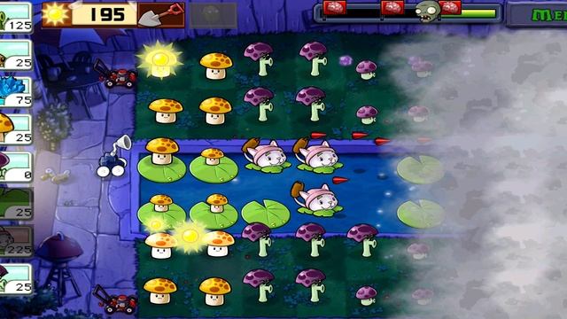 Plants vs Zombies Растения против Зомби Бассейн, туман, сложно смотреть онлайн