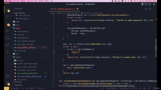 014 Постройте API обновления GRPC с дополнительными параметрами