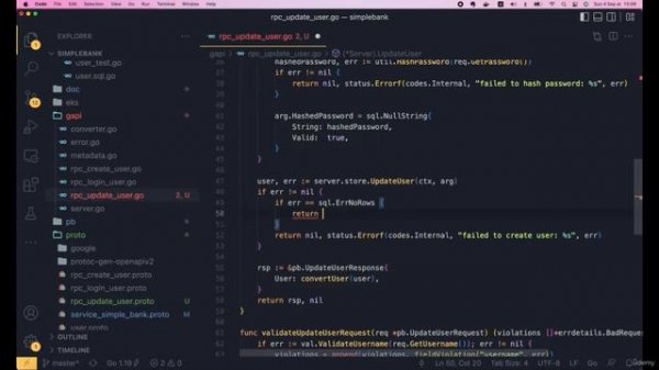 014 Постройте API обновления gRPC с дополнительными параметрами
