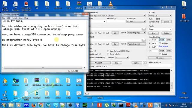 Burn arduino bootloader using usbasp смотреть онлайн