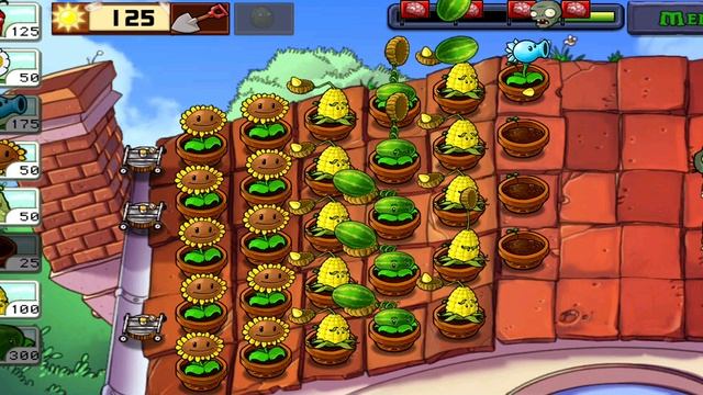 Plants vs Zombies Растения против Зомби Крыша, сложно смотреть онлайн