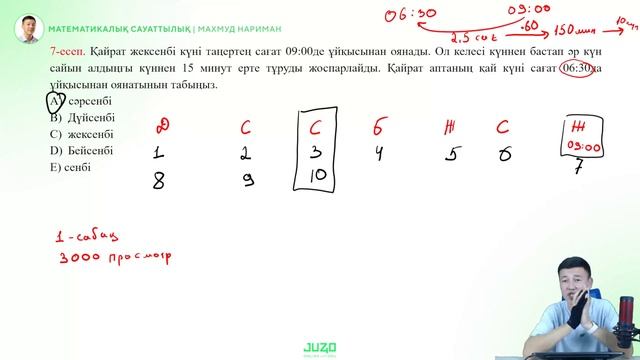 ҰБТ-ҒА АПАРАР ЖОЛ. 1-САБАҚ. НАРИМАН МАХМУД. МАТ. САУАТТЫЛЫҚ смотреть онлайн