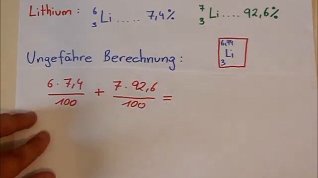 Mittlere Atommassen bei Elementen berechnen смотреть онлайн