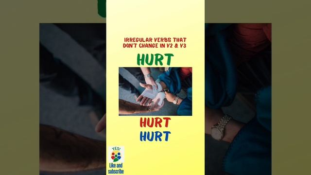 Irregular Verbs That Don't Change in Past Simple & Past Participle. Cost/cut/hit/hurt/let/put/set.. смотреть онлайн