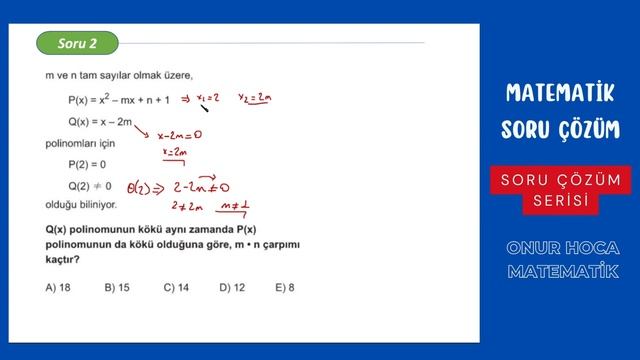 AYT 2024 Adayı Polinom Sorusu #matematik #ayt #polinomlar смотреть онлайн