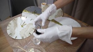 Инструкция. Часы с эпоксидной смолой: "Нежная классика" - вариант 2.