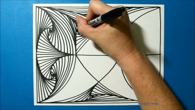 Daily Line Illusion #220 / Badass 3D Pattern / Satisfying Spiral Drawing / Art Therapy смотреть онлайн