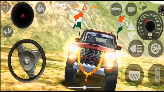 dollar song sidhu musewala real Indian model thar scorpion offroad village driving gameplay video смотреть онлайн