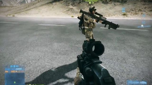 Battlefield 3 - Полёт Саныча)))или хорошо заточенные коньки)) смотреть онлайн