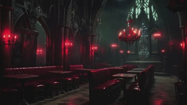 Blood Party You re In Dark Gothic Vampire Tearoom Dark Academia Music with Rain at night