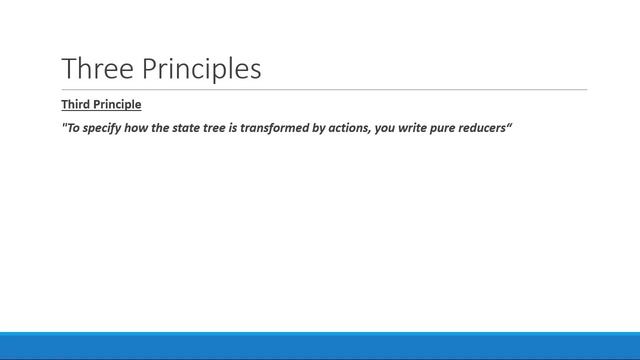 React Redux Tutorials - 4 - Three Principles смотреть онлайн
