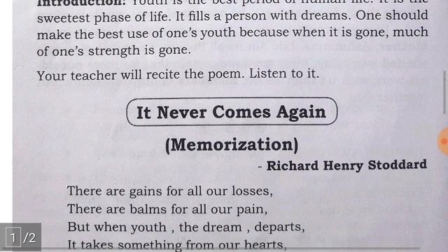 It Never Comes Again By Richard Henry Stoddard ಕನ್ನಡದಲ್ಲಿ ವಿವರಣೆ смотреть онлайн