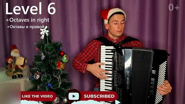 Новичок или Профессионал? Смотри и узнаешь! 10 уровней Jingle Bells. Новогодние песни. смотреть онлайн