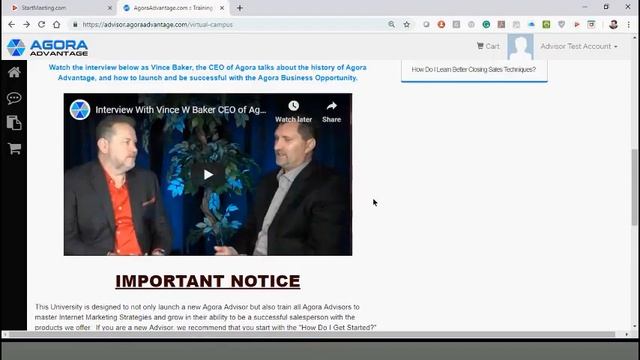 Getting Started With The Agora Advantage Opportunity смотреть онлайн