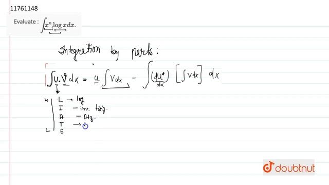 Evaluate : `int x^n log x dx.` смотреть онлайн