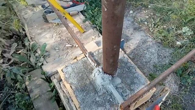 Кирпичная обкладка столбов. Фасадная часть. смотреть онлайн