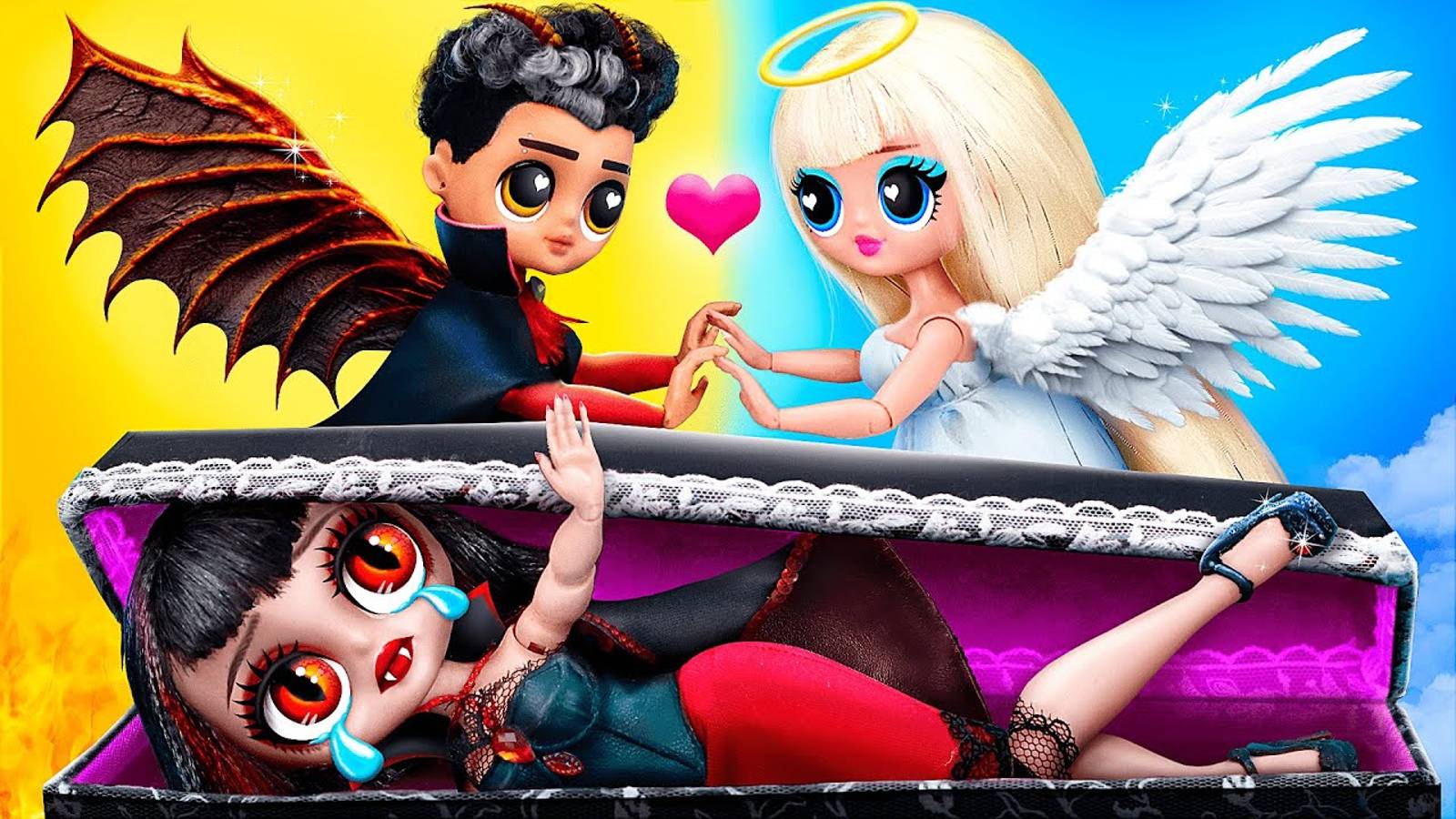 Ангел против Вампира и Демона / 30 идей для ЛОЛ ОМГ смотреть онлайн