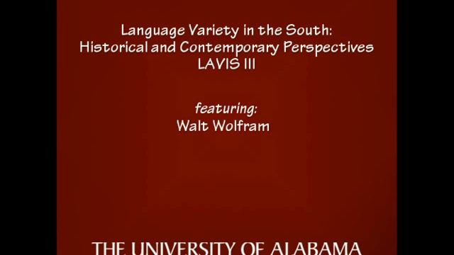 Walt Wolfram, Part IV смотреть онлайн