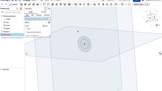 Onshape Tutorial 2 Triangle Cylinder Flat смотреть онлайн
