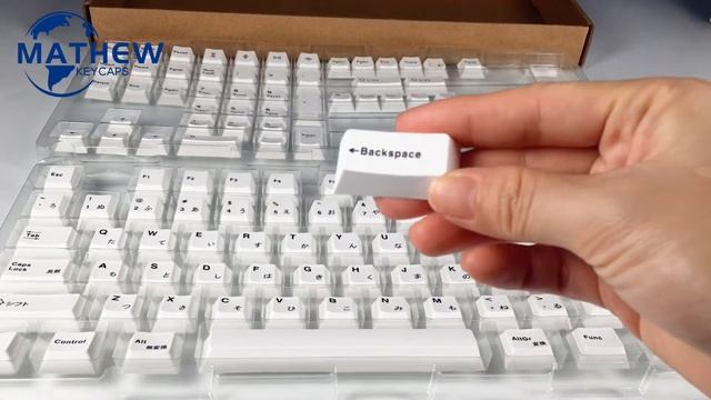 Minimalist White Keycap Cherry XDA Profile PBT Material 124 Keys for 64/68/84/96/980 смотреть онлайн