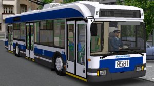 OMSI 2 - Поездка на троллейбусе БКМ-321 2009 года Московский по карте Омнинск маршрут 3