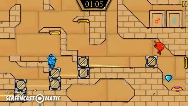 Fireboy and Watergirl Light Temple Level 22 смотреть онлайн